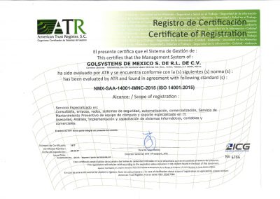 ISO14001 - Golsystems