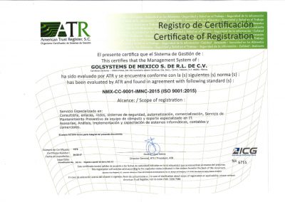 ISO9001 - Golsystems