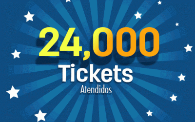 24 mil tickets atendidos.