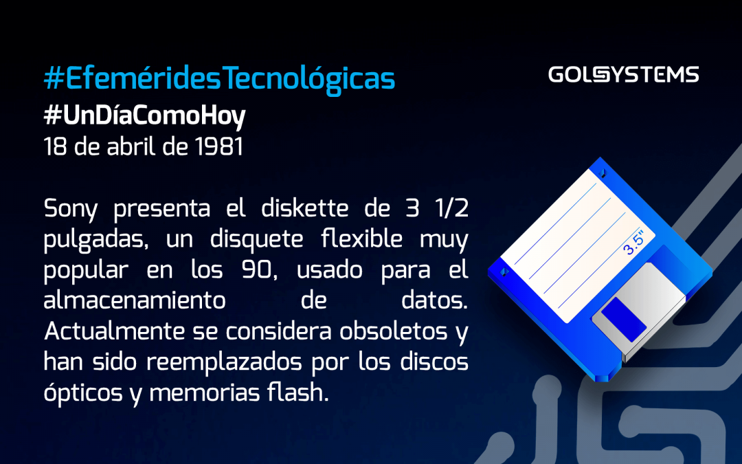 Sony presenta el diskette de 3 1/2