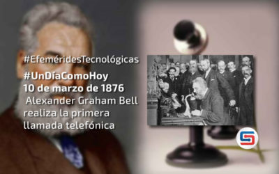Alexander Graham Bell realiza la primera llamada telefónica