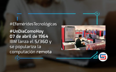 Se Lanza el  S/360 y se Populariza la Computación Remota