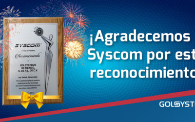 ¡Agradecemos a Syscom por este reconocimiento!
