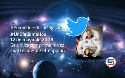 Se utiliza por primera vez Twitter desde el espacio