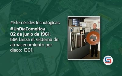 IBM lanza el sistema de almacenamiento por disco: 1301