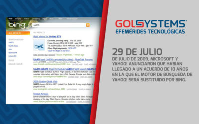 El motor de búsqueda de Yahoo! es sustituido por Bing