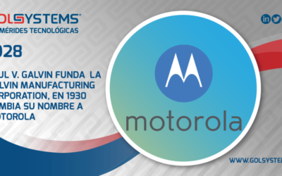 Se funda la Galvin Manufacturing Corp. Conocida como Motorola