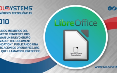 Se crea “The Document Foundation” y nace LibreOffice