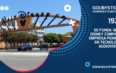 Se funda Walt Disney Company, empresa pionera en tecnología audiovisual