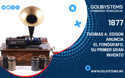 Edison anuncia el fonógrafo, su primer gran invento