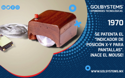 Se patenta el “Indicador de Posición X-Y para pantallas”. ¡Nace el mouse!