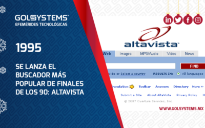 Se lanza el buscador más popular de finales de los 90: AltaVista
