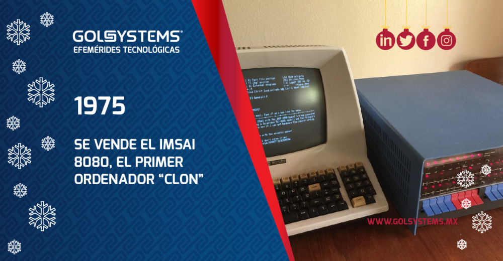 Se vende el IMSAI 8080, el primer ordenador “Clon”