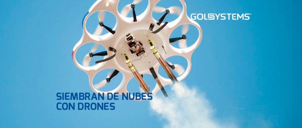 Emiratos Árabes crea una lluvia artificial con drones