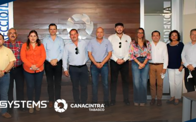Reunión entre Canacintra Tabasco y el subsecretario de la Sedec