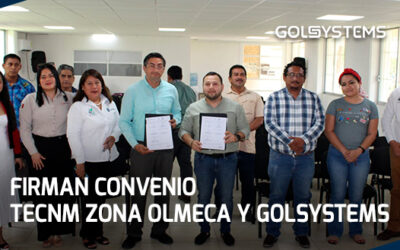 Firman Convenio TecNM Campus Zona Olmeca y GOLSYSTEMS