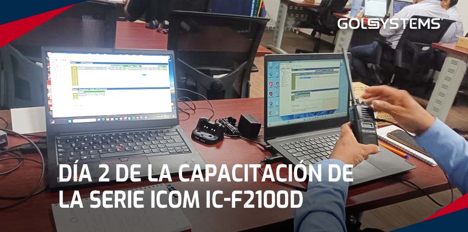 Segundo día de la capacitación y certificación de la serie Icom IC-F2100D