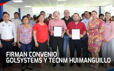 Firman convenio GOLSYSTEMS y TecNM Huimanguillo